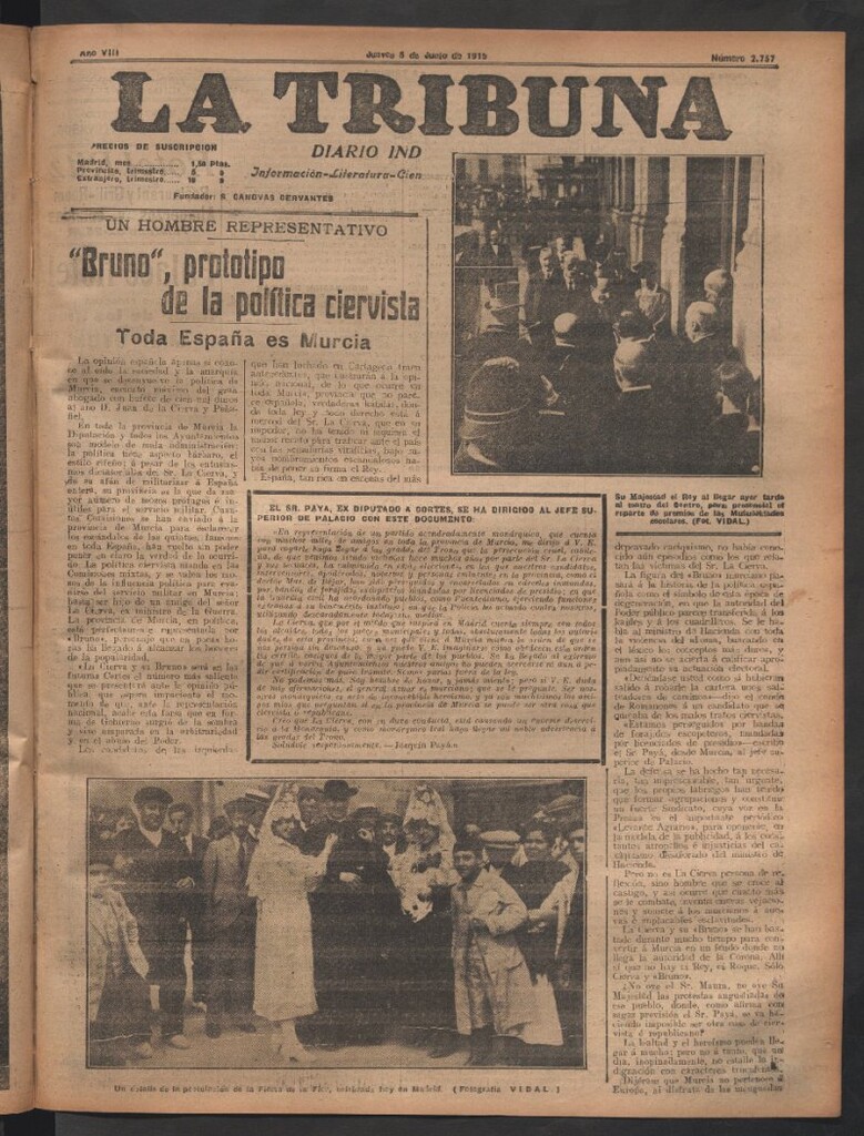 Miniatura de La Tribuna del 5 de junio de 1919