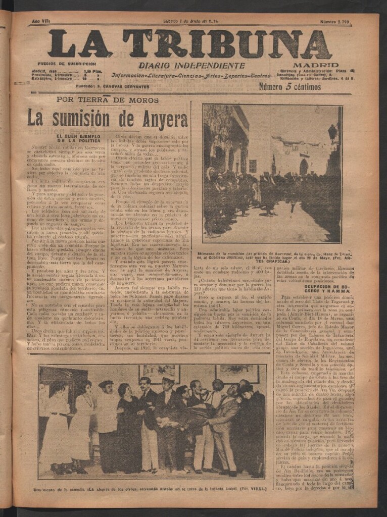 Miniatura de La Tribuna del 7 de junio de 1919