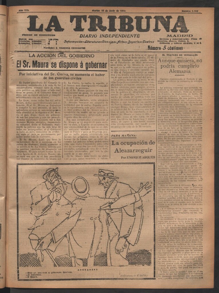 Miniatura de La Tribuna del 10 de junio de 1919