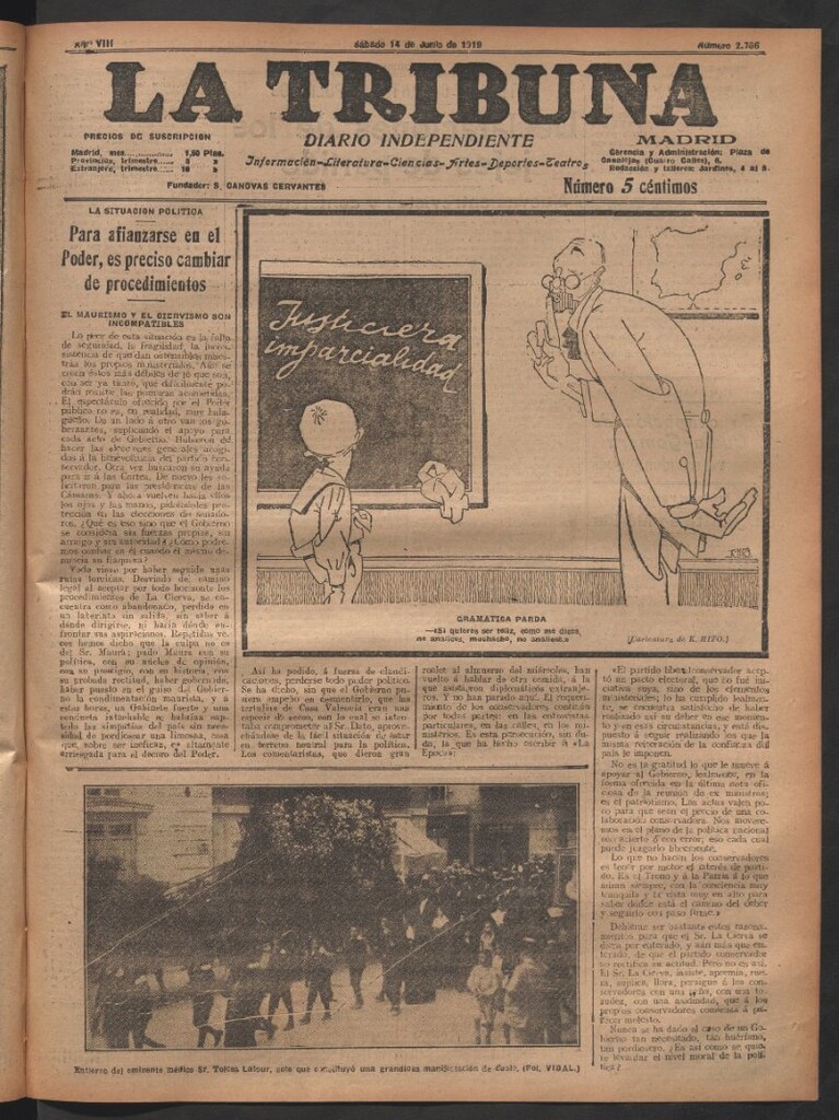 Miniatura de La Tribuna del 14 de junio de 1919
