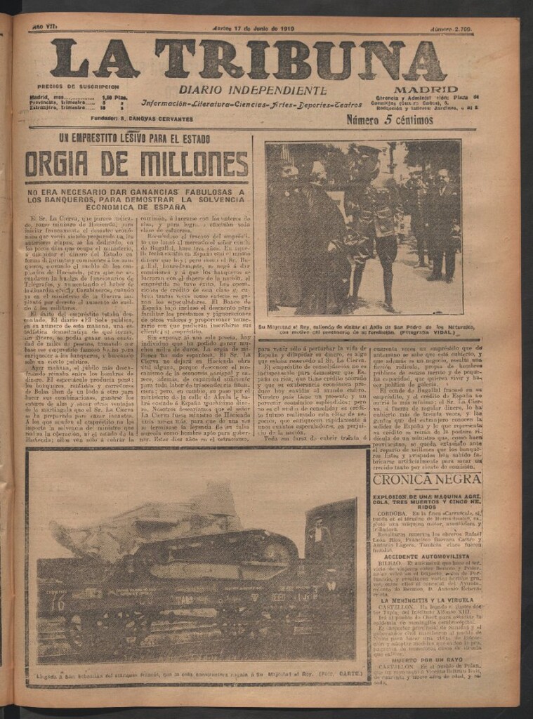 Miniatura de La Tribuna del 17 de junio de 1919