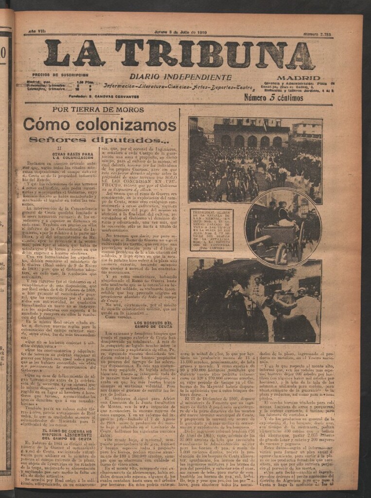 Miniatura de La Tribuna del 3 de julio de 1919