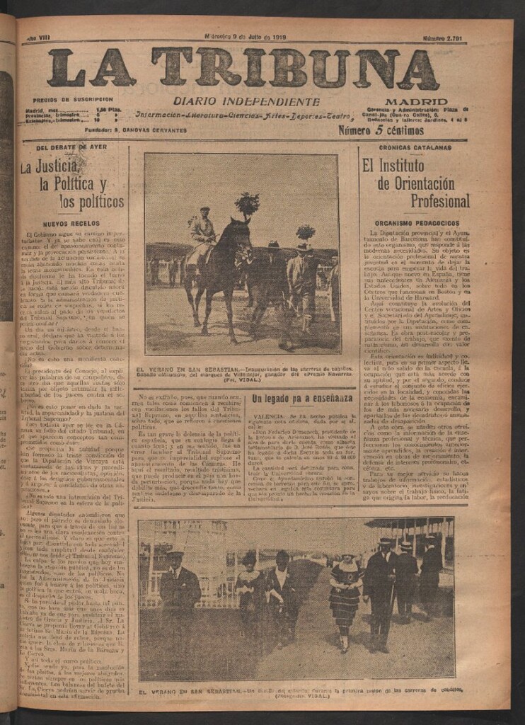 Miniatura de La Tribuna del 9 de julio de 1919