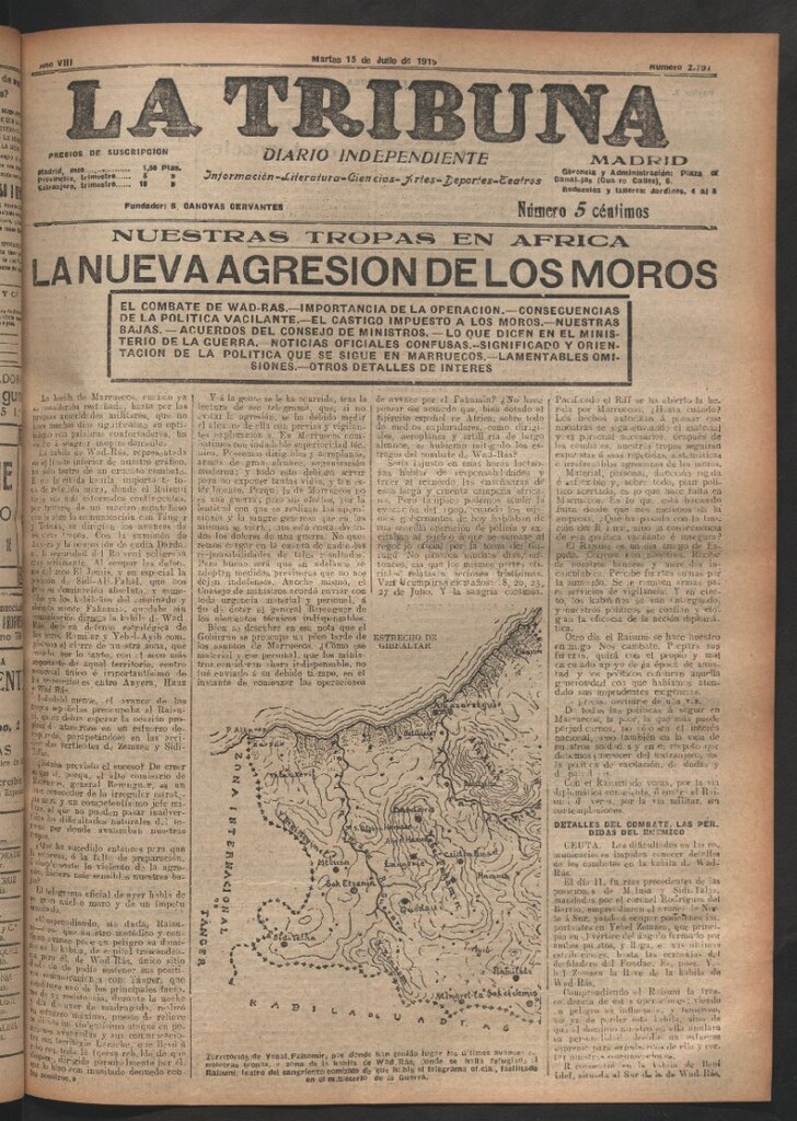 Miniatura de La Tribuna del 15 de julio de 1919