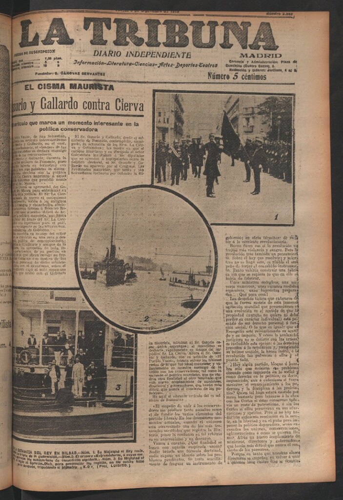 Miniatura de La Tribuna del 5 de septiembre de 1919