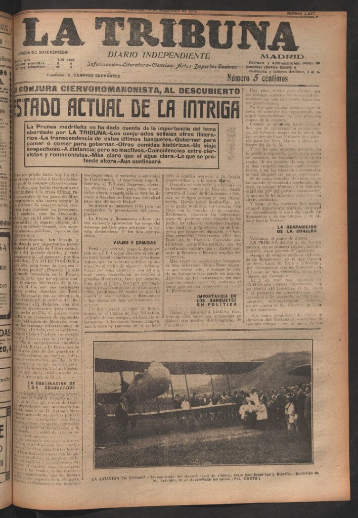 Miniatura de La Tribuna del 10 de septiembre de 1919