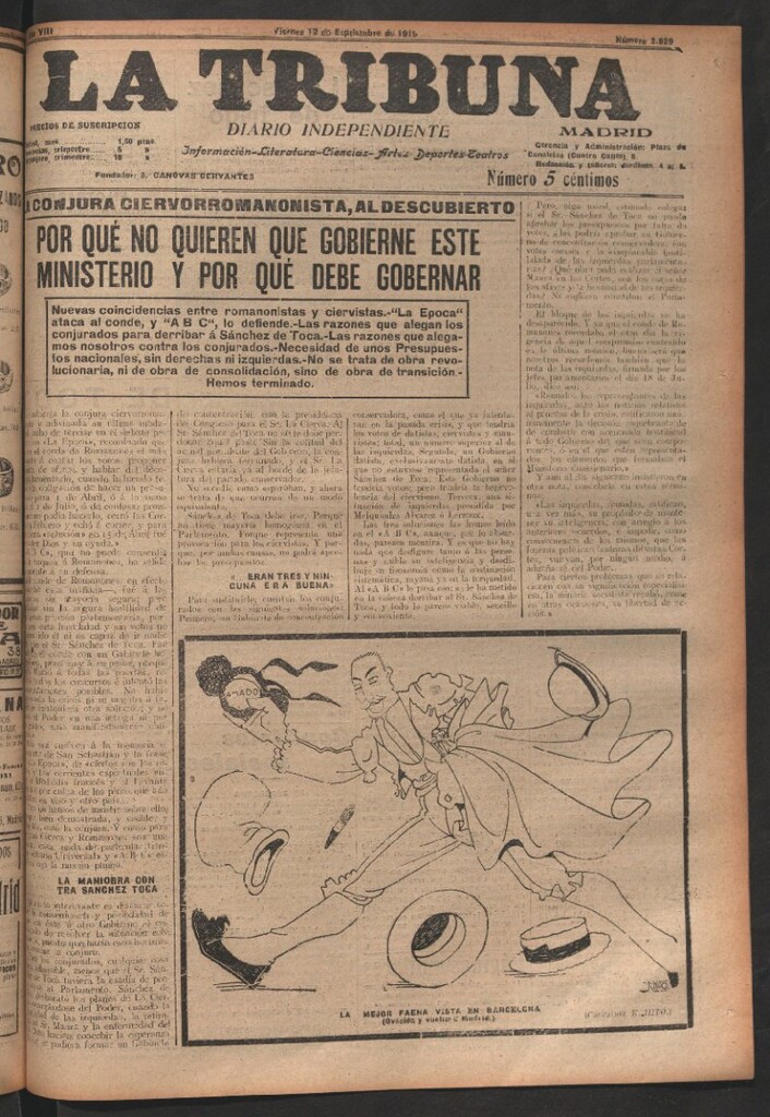 Miniatura de La Tribuna del 12 de septiembre de 1919