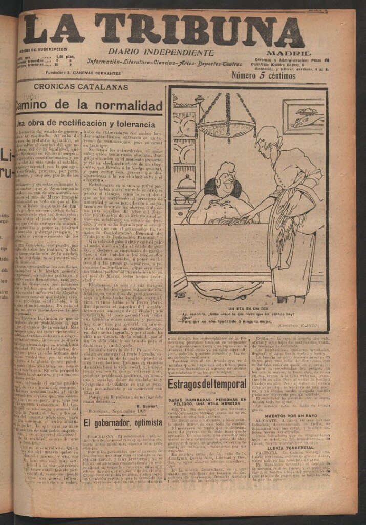 Miniatura de La Tribuna del 15 de septiembre de 1919