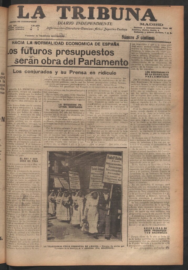 Miniatura de La Tribuna del 20 de septiembre de 1919