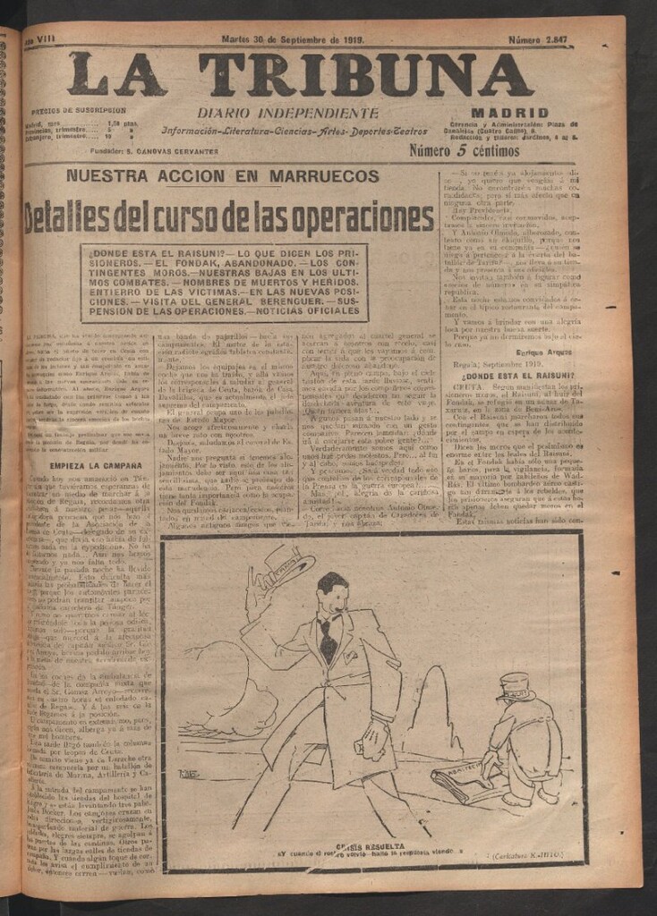 Miniatura de La Tribuna del 30 de septiembre de 1919