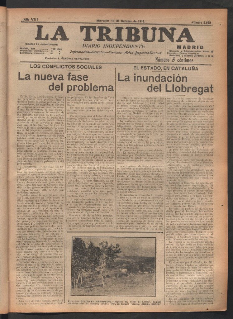 Miniatura de La Tribuna del 15 de octubre de 1919
