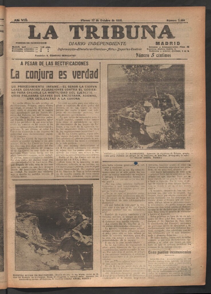 Miniatura de La Tribuna del 17 de octubre de 1919