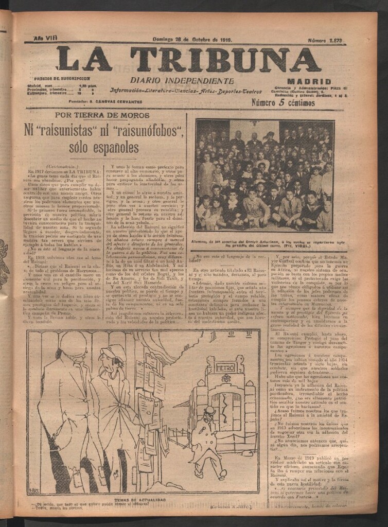 Miniatura de La Tribuna del 26 de octubre de 1919