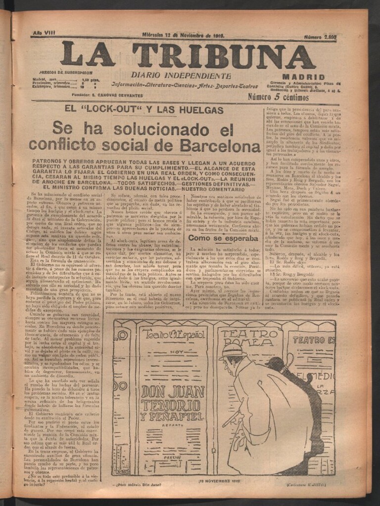 Miniatura de La Tribuna del 12 de noviembre de 1919