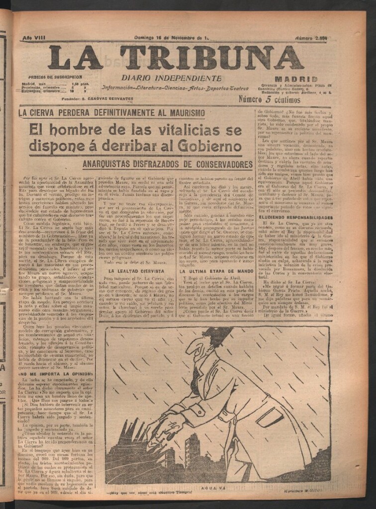 Miniatura de La Tribuna del 16 de noviembre de 1919