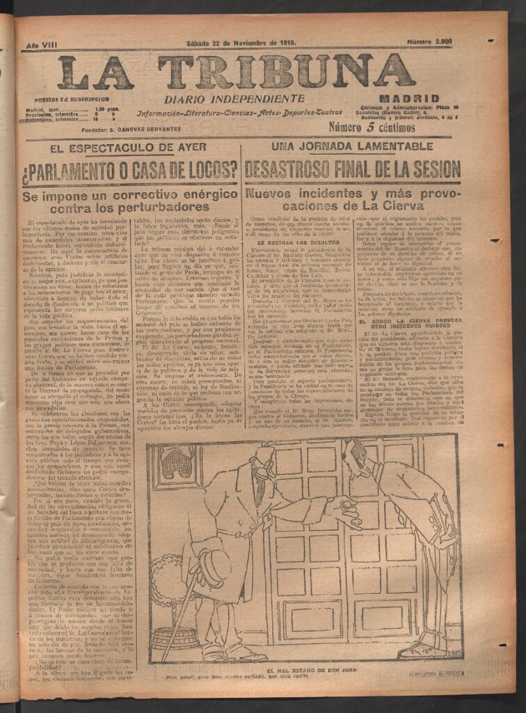 Miniatura de La Tribuna del 22 de noviembre de 1919