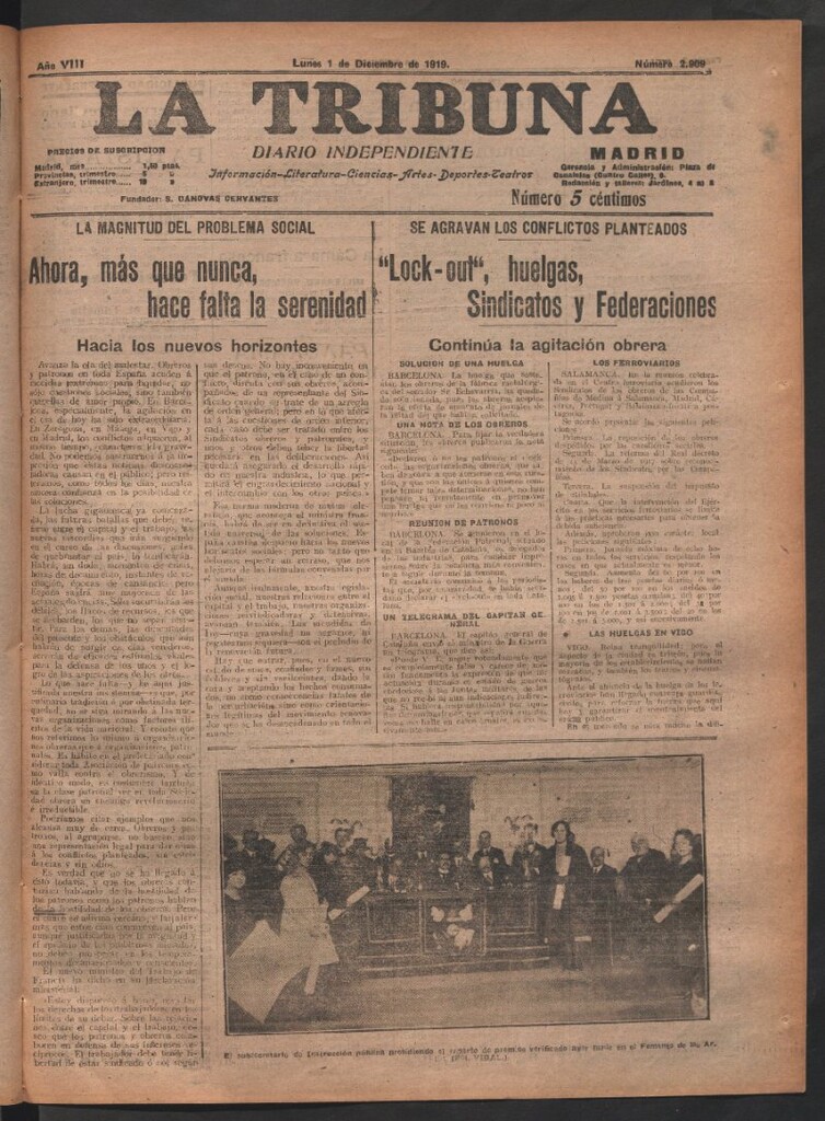 Miniatura de La Tribuna del 1 de diciembre de 1919