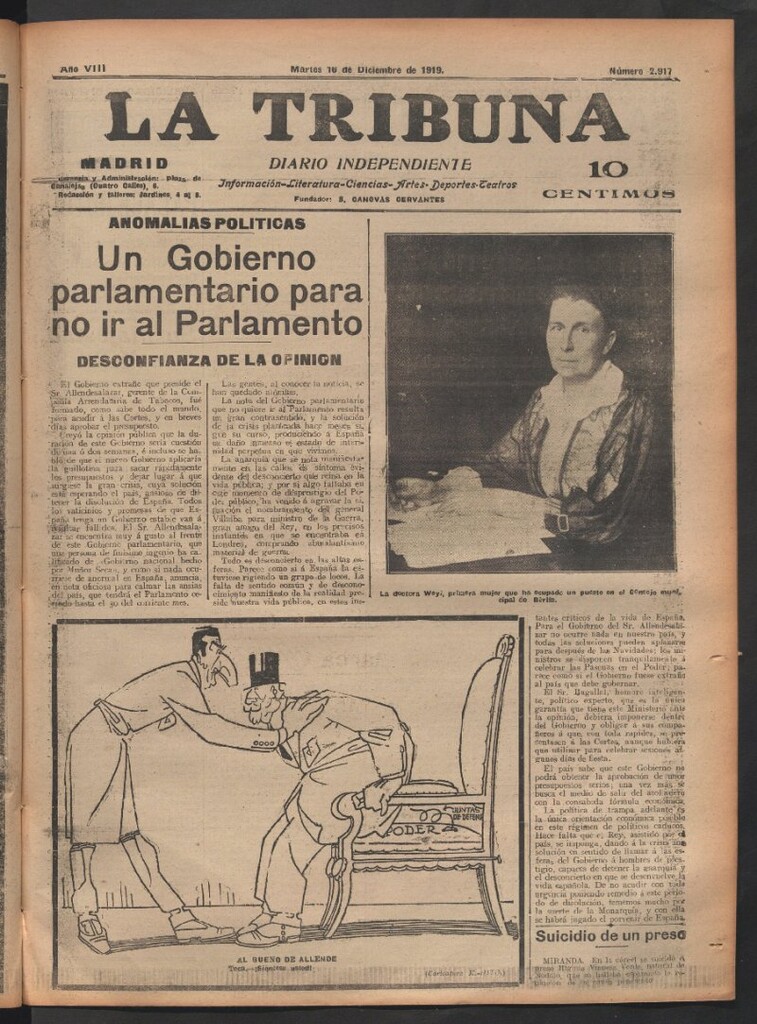 Miniatura de La Tribuna del 16 de diciembre de 1919