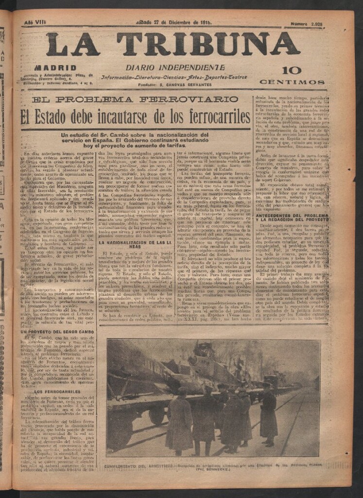 Miniatura de La Tribuna del 27 de diciembre de 1919