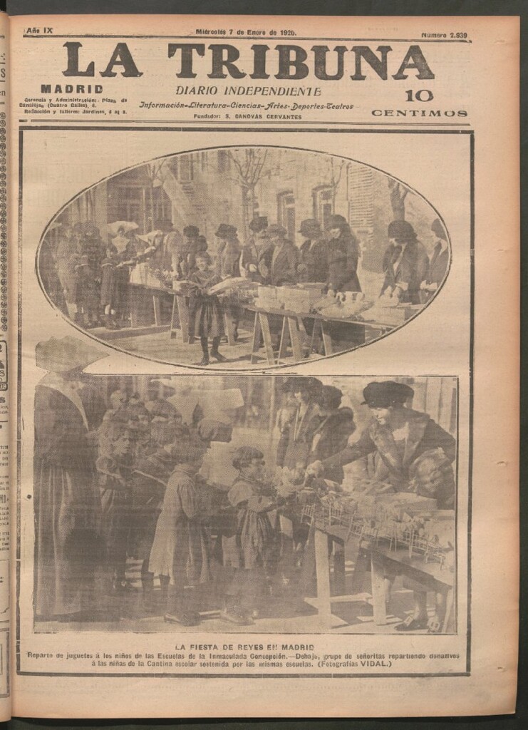 Miniatura de La Tribuna del 7 de enero de 1920