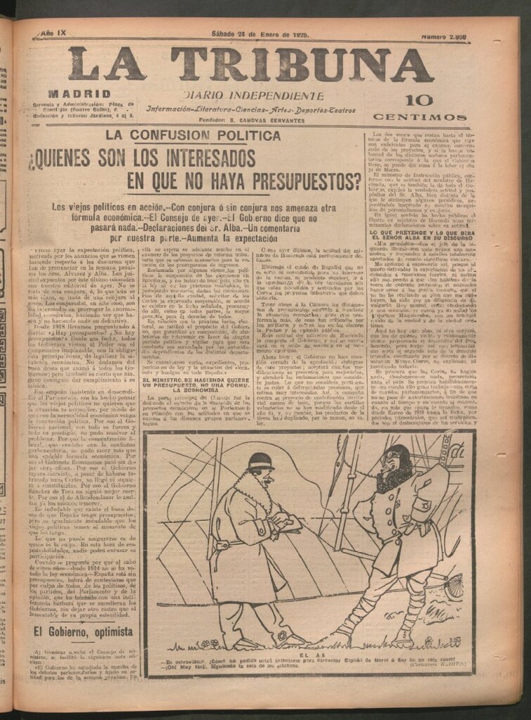 Miniatura de La Tribuna del 24 de enero de 1920