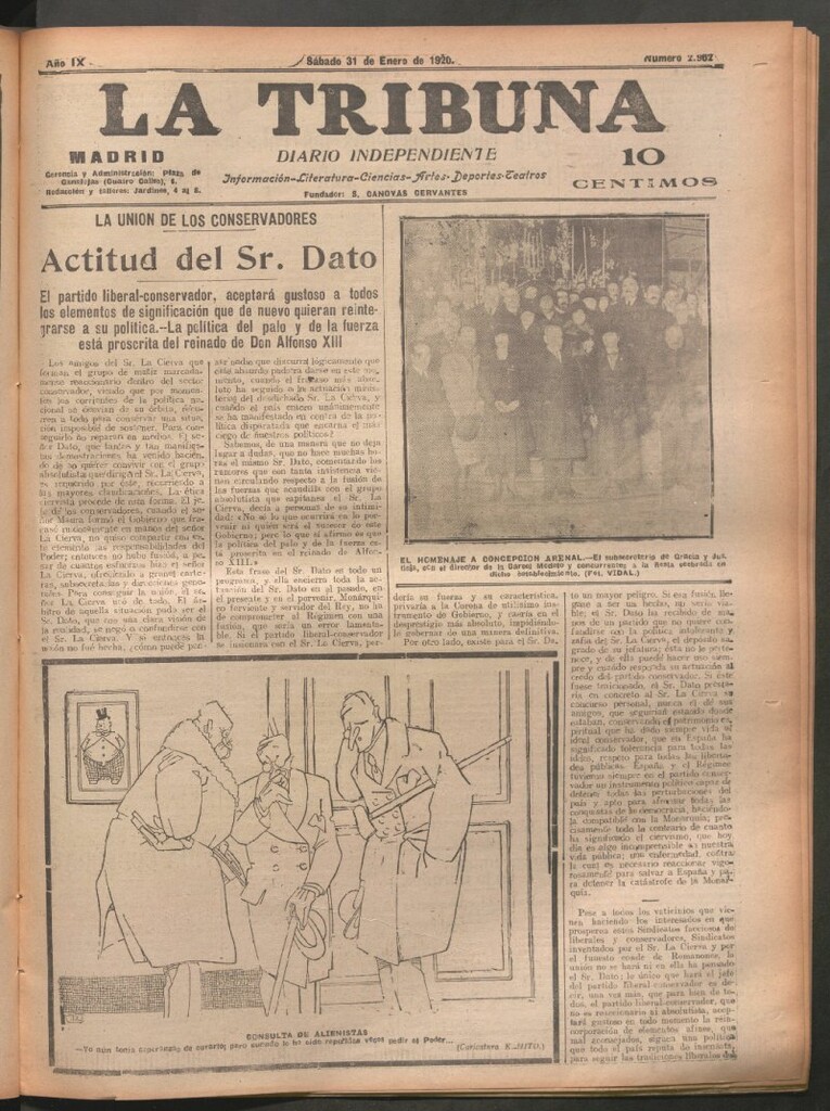Miniatura de La Tribuna del 31 de enero de 1920