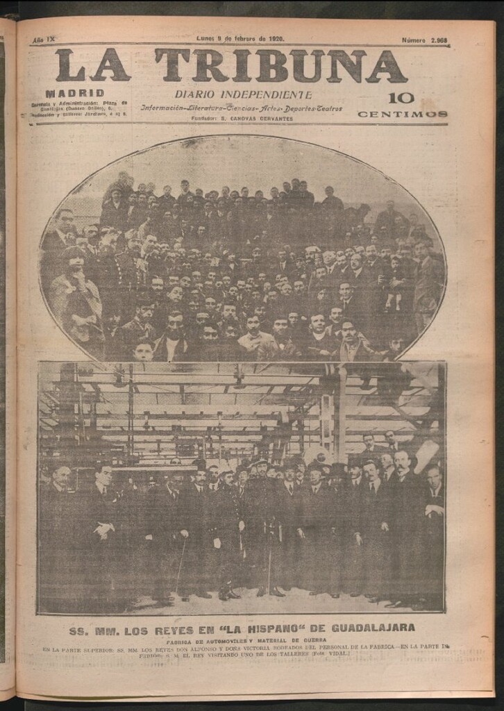 Miniatura de La Tribuna del 8 de febrero de 1920