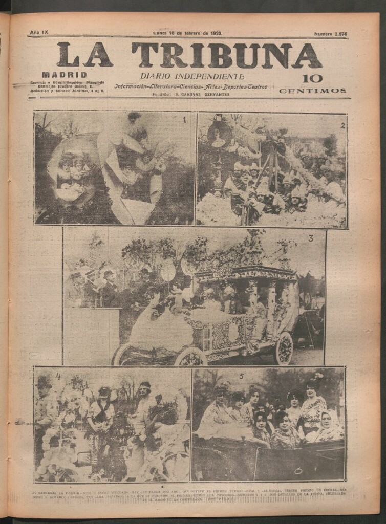 Miniatura de La Tribuna del 16 de febrero de 1920