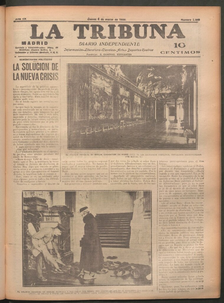 Miniatura de La Tribuna del 4 de marzo de 1920