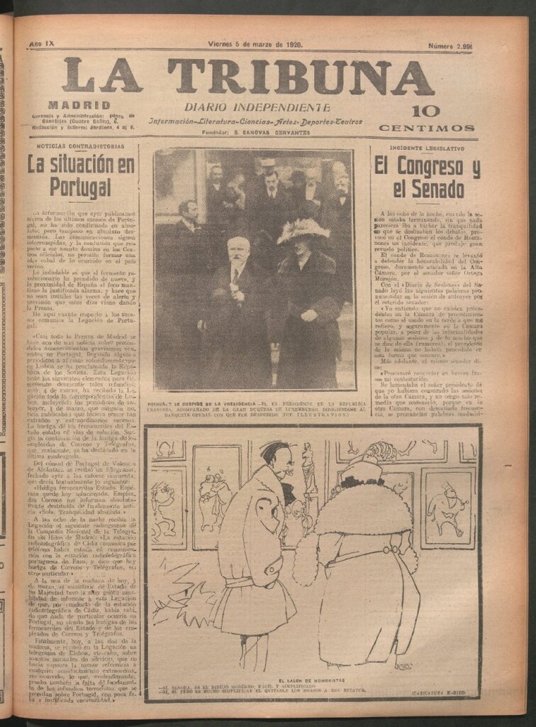Miniatura de La Tribuna del 5 de marzo de 1920
