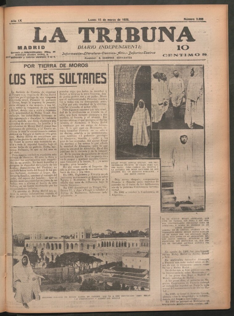 Miniatura de La Tribuna del 15 de marzo de 1920