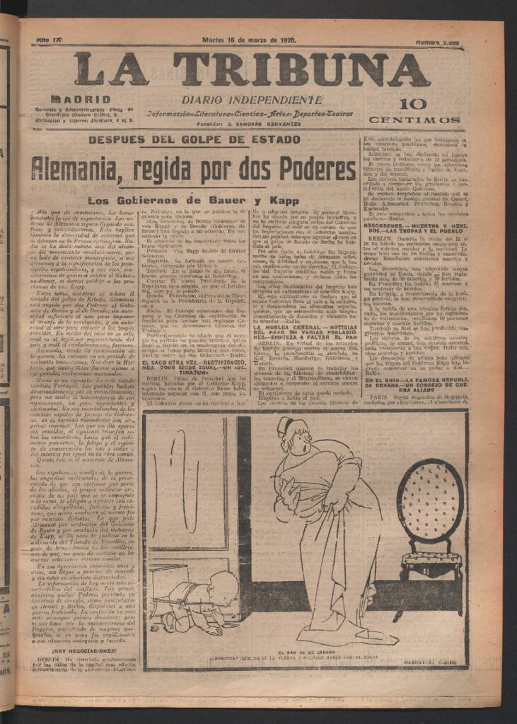Miniatura de La Tribuna del 16 de marzo de 1920