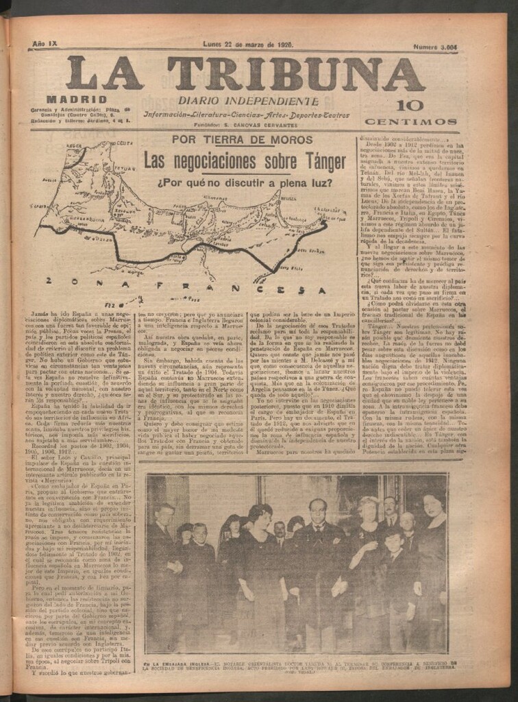 Miniatura de La Tribuna del 22 de marzo de 1920