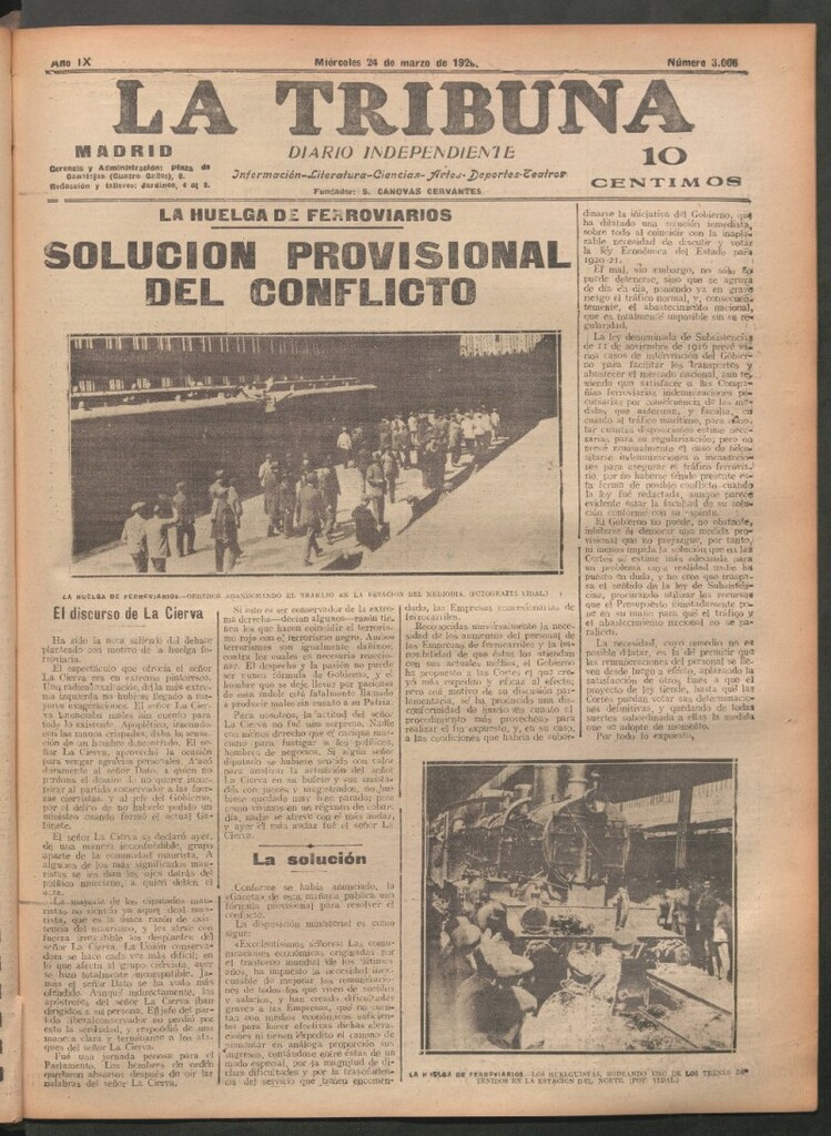 Miniatura de La Tribuna del 24 de marzo de 1920