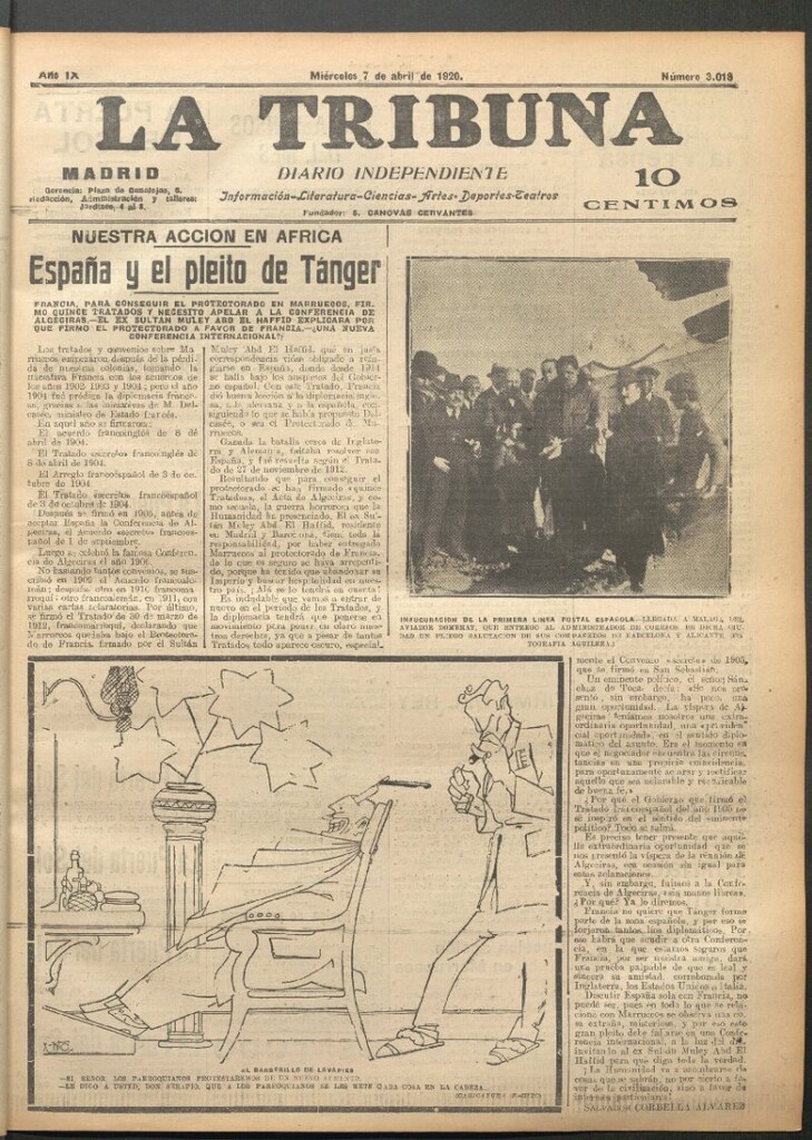 Miniatura de La Tribuna del 7 de abril de 1920