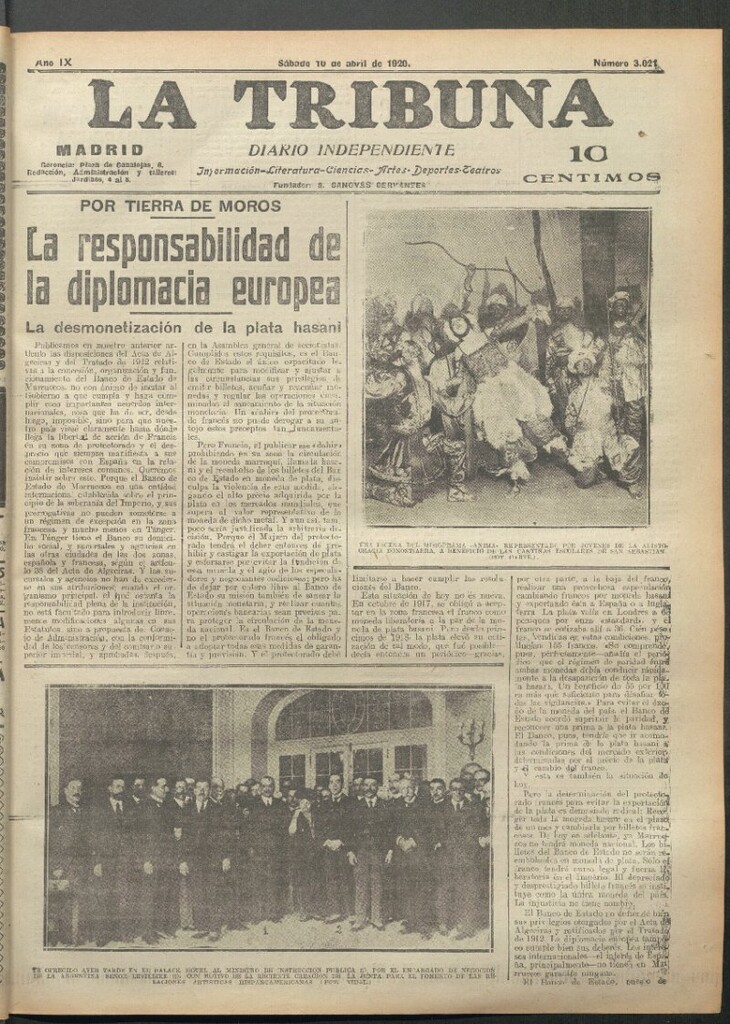 Miniatura de La Tribuna del 10 de abril de 1920