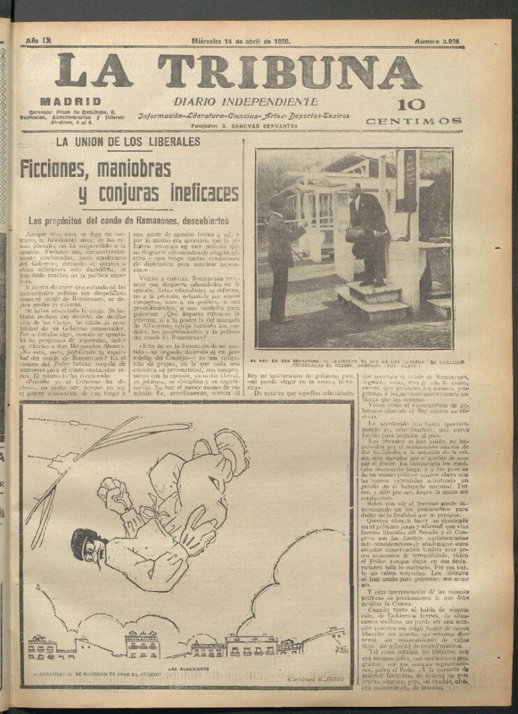 Miniatura de La Tribuna del 14 de abril de 1920