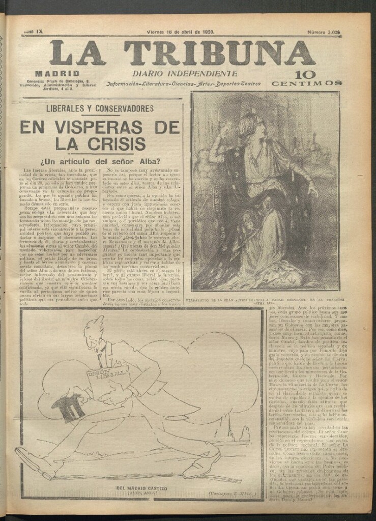 Miniatura de La Tribuna del 16 de abril de 1920