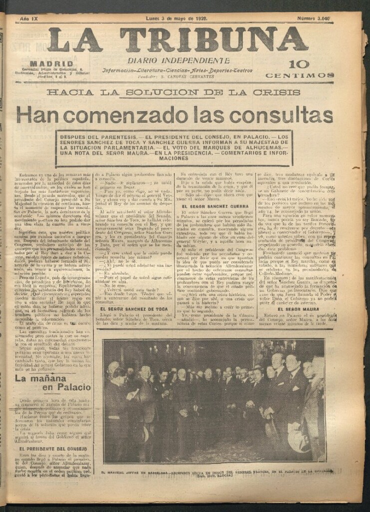 Miniatura de La Tribuna del 3 de mayo de 1920