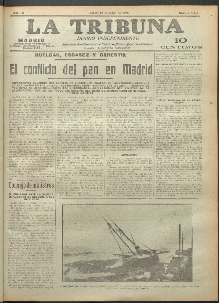 Miniatura de La Tribuna del 20 de mayo de 1920