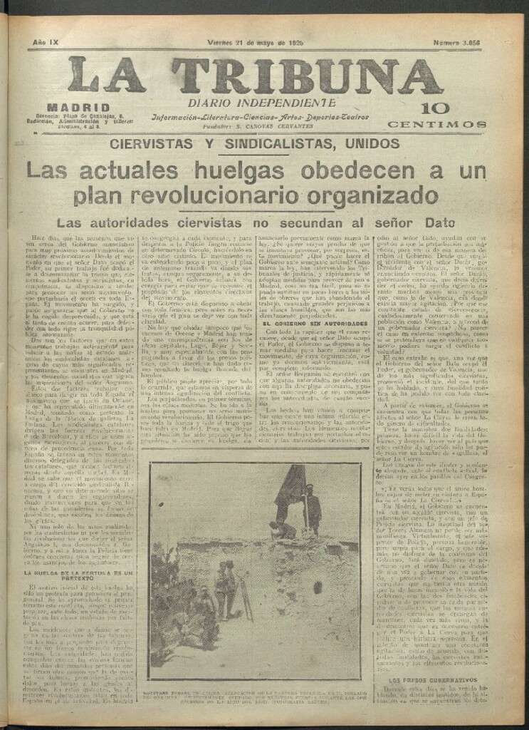 Miniatura de La Tribuna del 21 de mayo de 1920