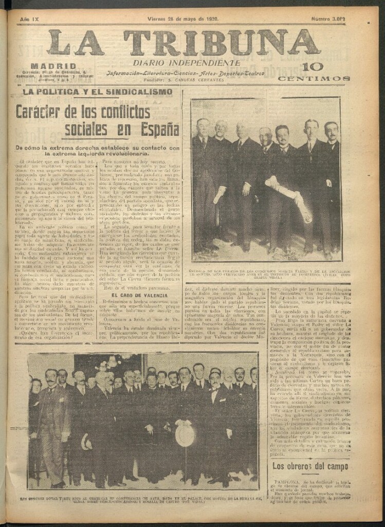 Miniatura de La Tribuna del 28 de mayo de 1920