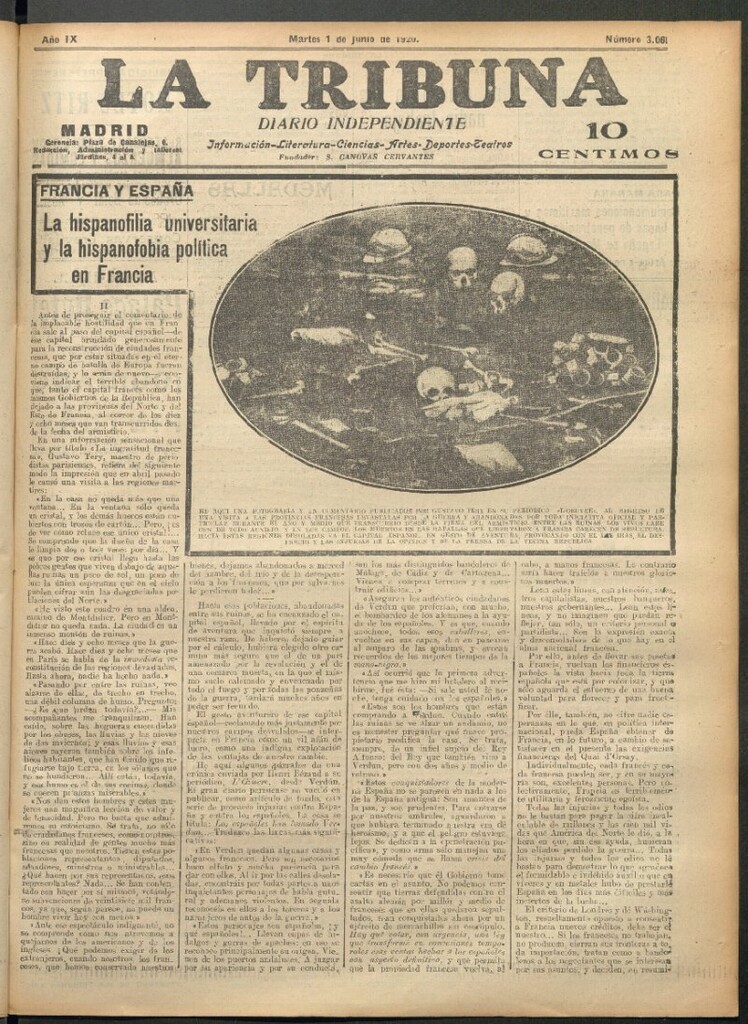 Miniatura de La Tribuna del 1 de junio de 1920