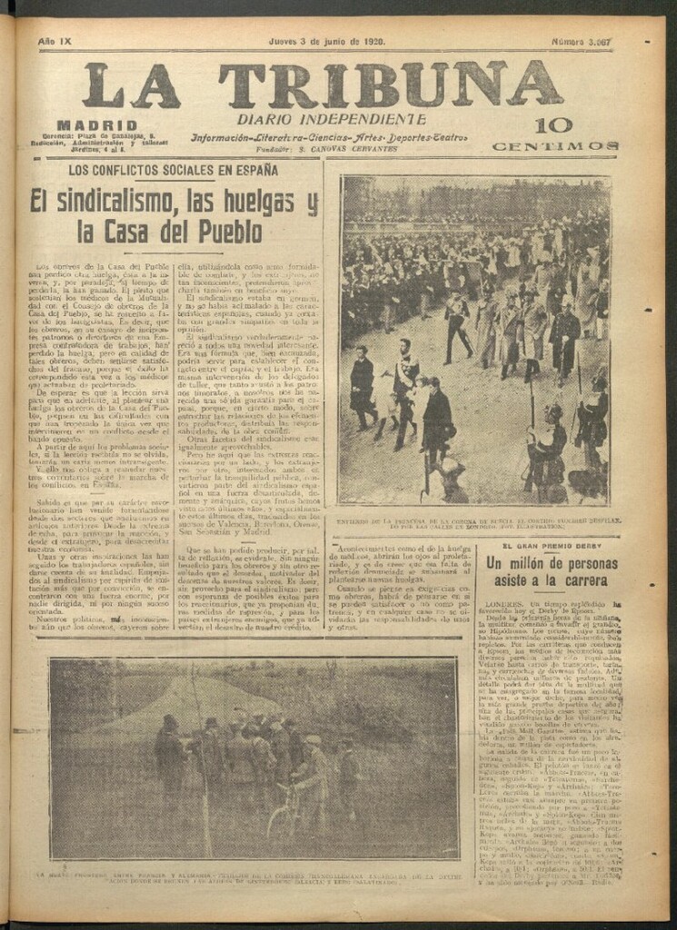 Miniatura de La Tribuna del 3 de junio de 1920