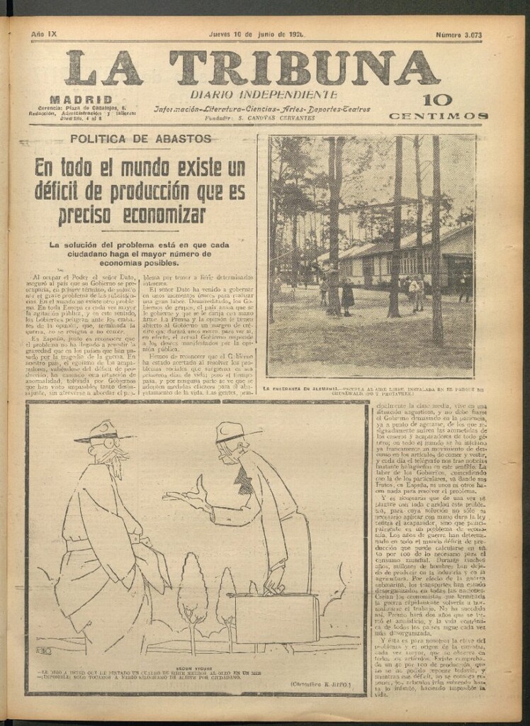 Miniatura de La Tribuna del 10 de junio de 1920