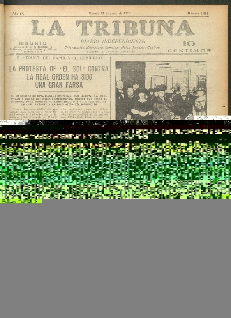 Miniatura de La Tribuna del 19 de junio de 1920