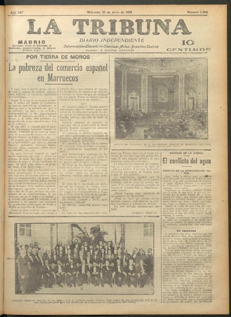 Miniatura de La Tribuna del 23 de junio de 1920