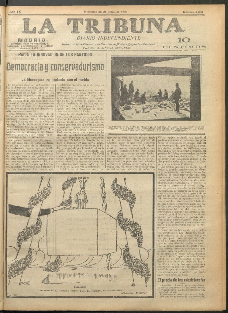 Miniatura de La Tribuna del 30 de junio de 1920