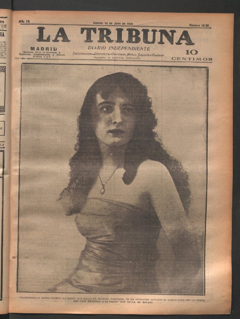 Miniatura de La Tribuna del 10 de julio de 1920