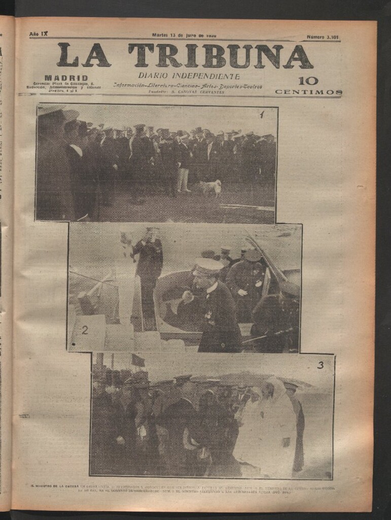Miniatura de La Tribuna del 13 de julio de 1920